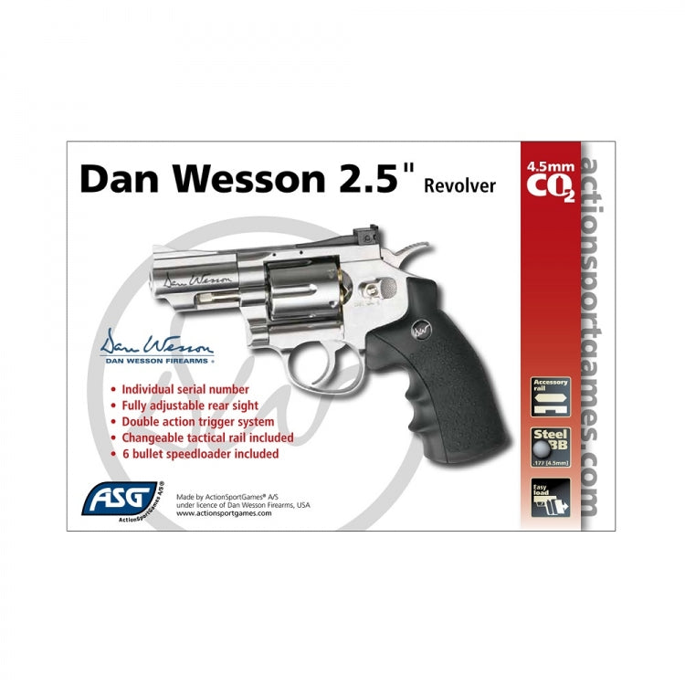 REVOLVER CO2 DAN WESSON 2.5'' PLATA BBS (1)