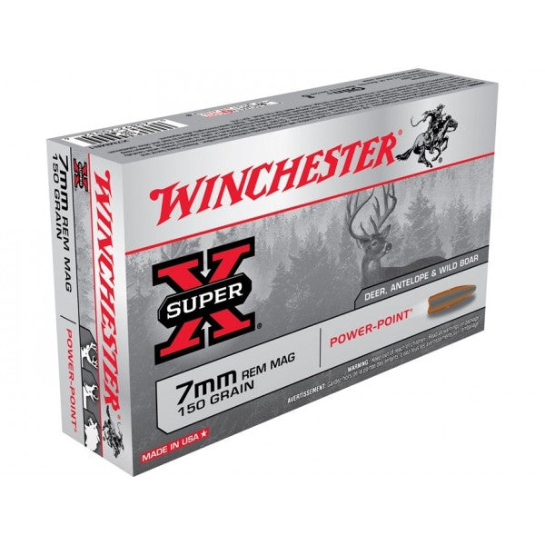 BALA WINCHESTER POWERPOINT (5) & 7 MM REM MAG 150 gr