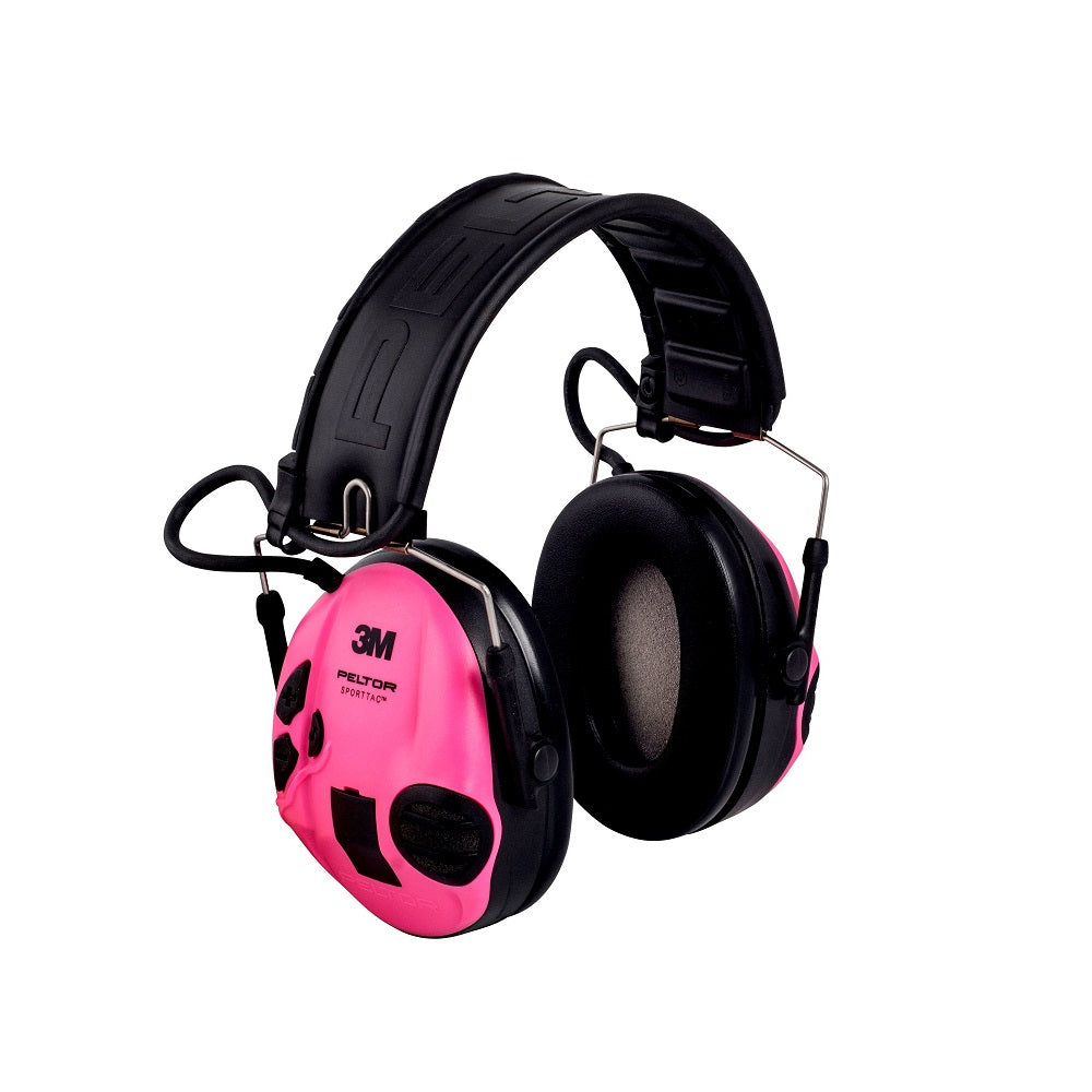 CASCOS PROTECCIÓN AUDITIVA 3M PELTOR SPORTTAC (6) & Rosa/Verde (lady)