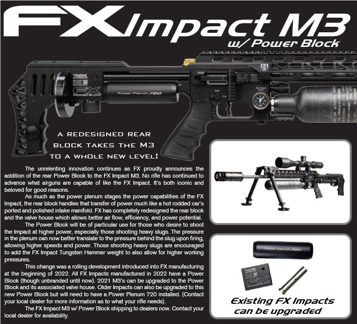 KIT FX AIRGUNS POWER PLENUM BLOQUE COMPLETO