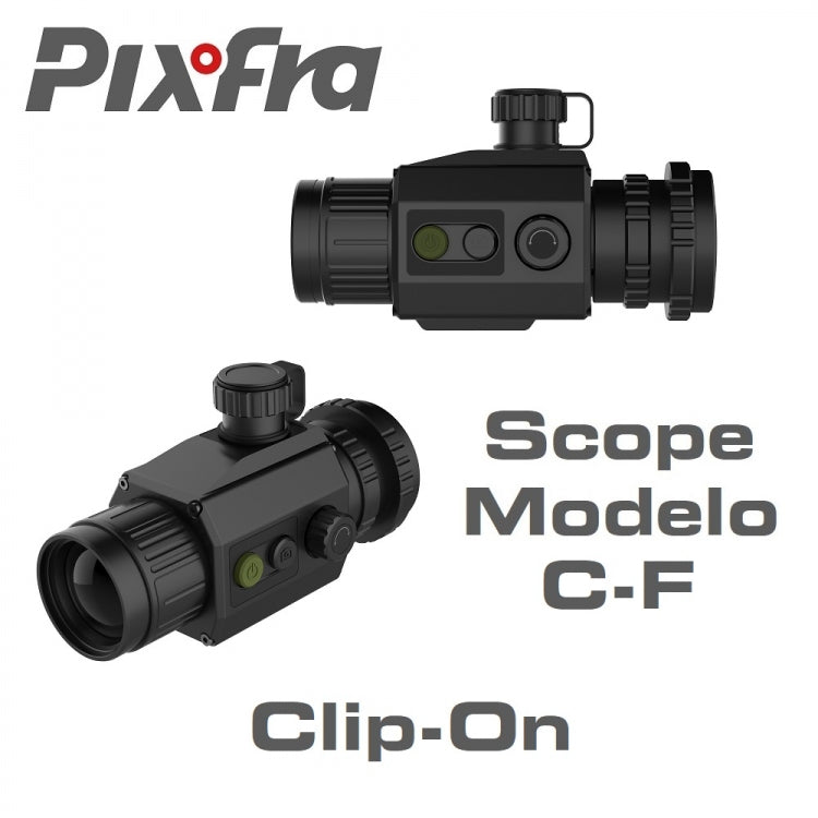 VISOR MONOCULAR TÉRMICO PIXFRA MODELO C (1) & C435F Clip-On