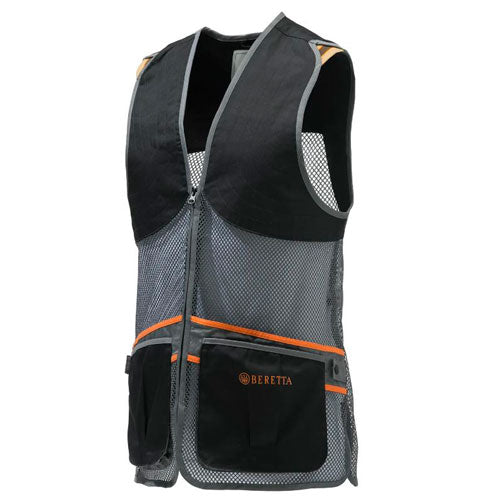 CHALECO BERETTA FULL MESH (11) & XXS - Negro/Gris & XS - Negro/Gris & S - Negro/Gris