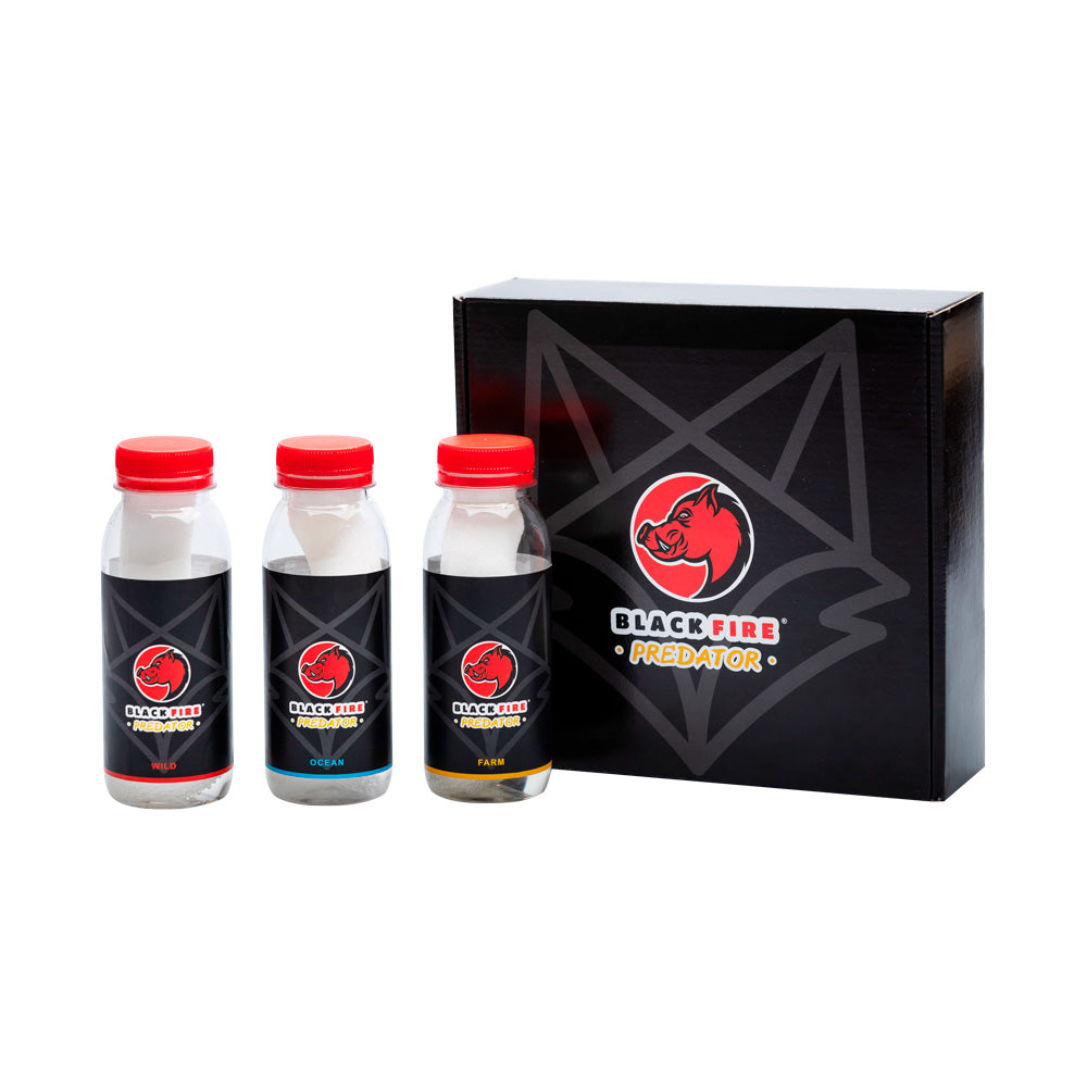 PACK DE 3 BOTELLAS DE AROMA BLACK FIRE PREDATOR