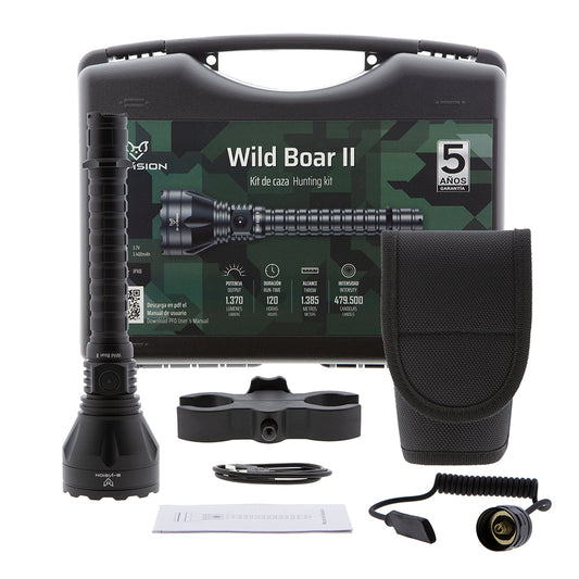 LINTERNA LED B-VISION WILD BOAR II CON KIT DE CAZA