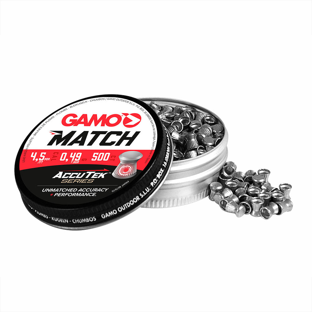 BALINES GAMO MATCH SERIE ACCUTEK & Cal. 4.5mm (500 u)