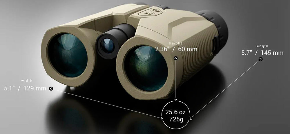 Beyond HD 10x42 ED Laser Entfernungsmesser Fernglas – 2000 Yards Reichweite, Wasserdicht, Mit Scan-Modus