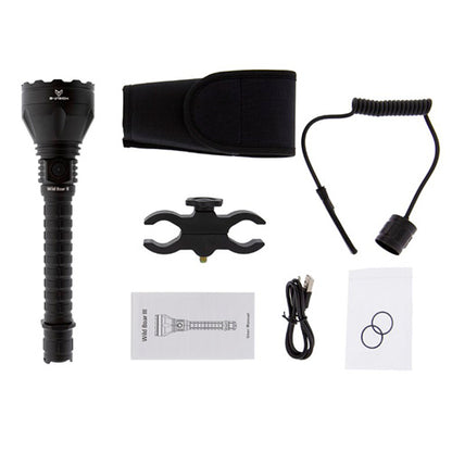 LINTERNA LED B-VISION WILD BOAR III CON KIT DE CAZA (4)