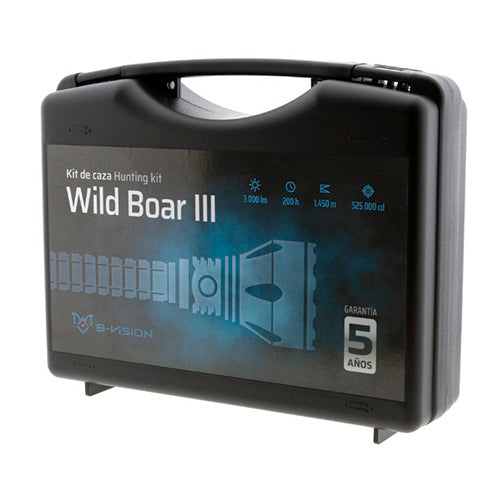 LINTERNA LED B-VISION WILD BOAR III CON KIT DE CAZA (6)