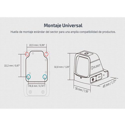ADAPTADOR OSIGHT BASE PARA RIEL PICATINNY (2)