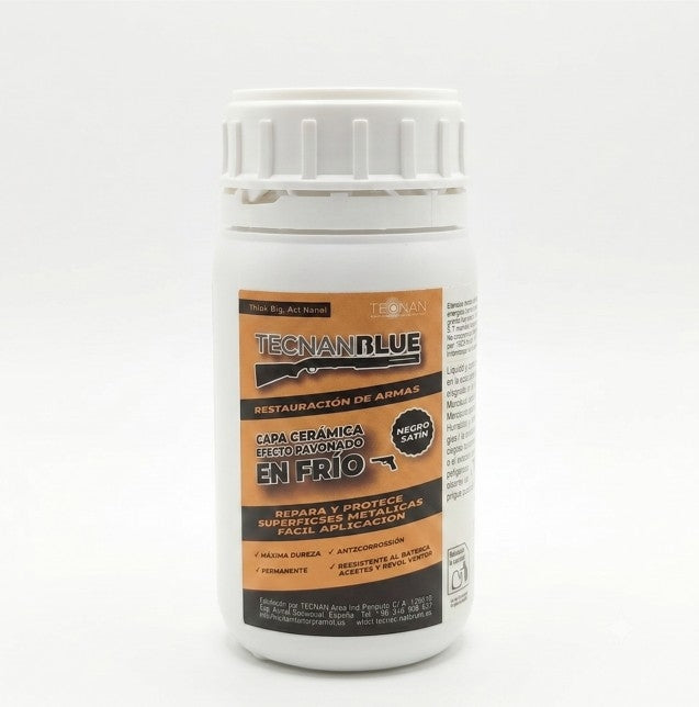 PROTECTOR TECNAN BLUE NANOCERÁMICO EN FRÍO PARA ARMAS (2) & Negro Satín 250 ml